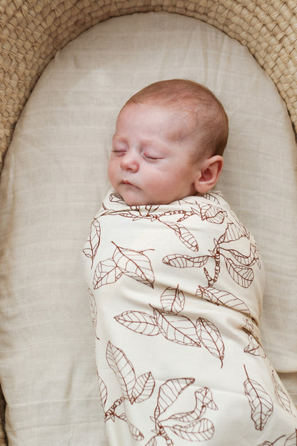 Leaves Stretchy Swaddle