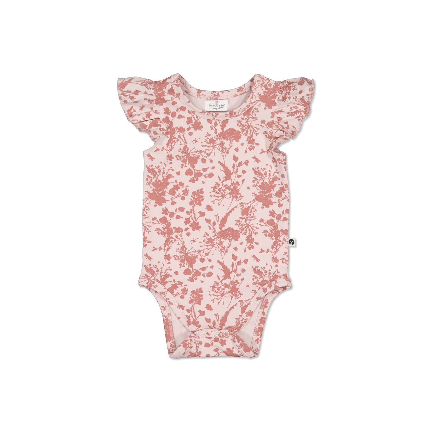 Burrow and Be Flower Splash Flutter Bodysuit