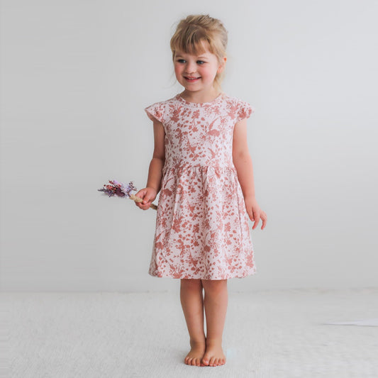 Flower Splash Flutter Dress