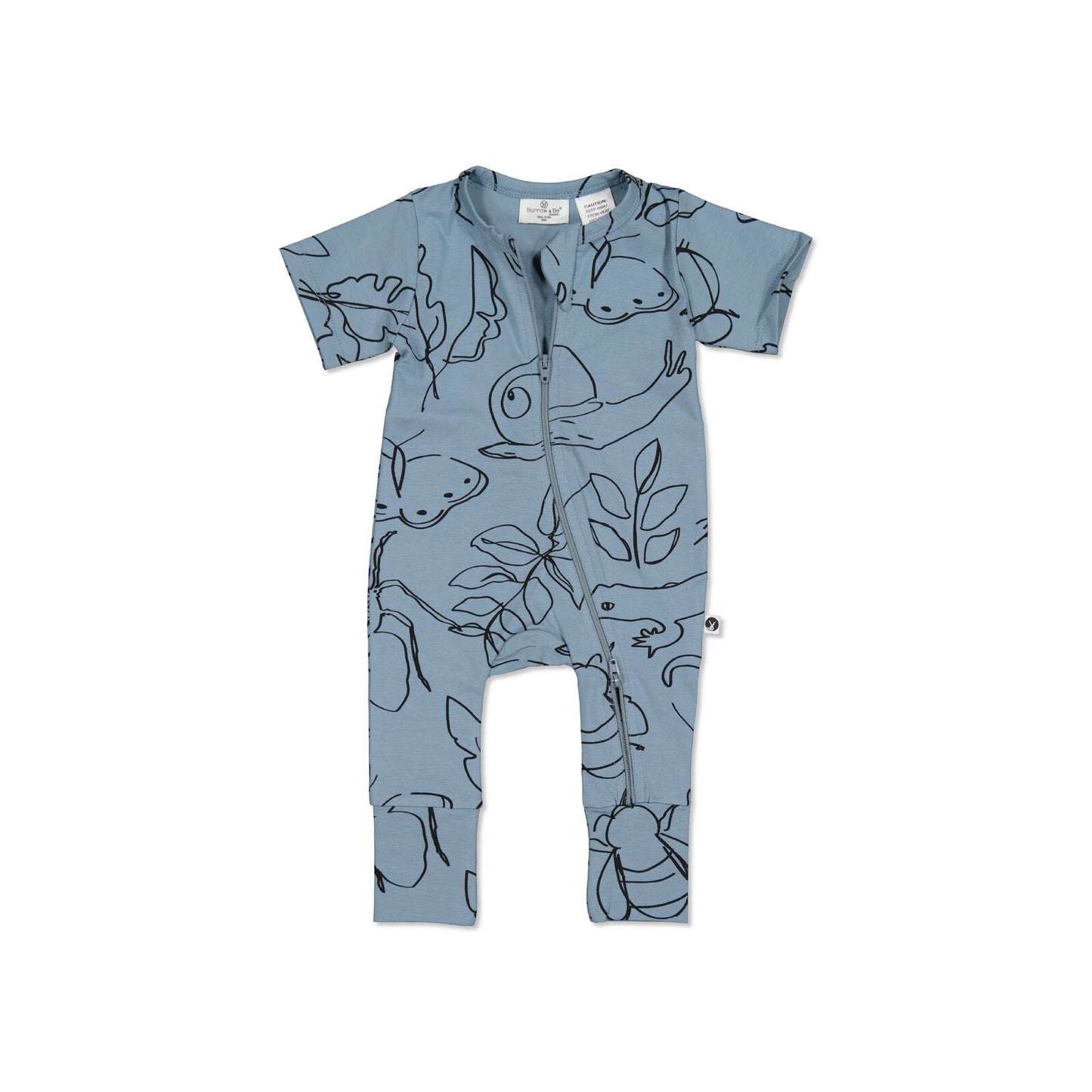 Burrow and Be Giant Bugs Zip Suit - Short Sleeve