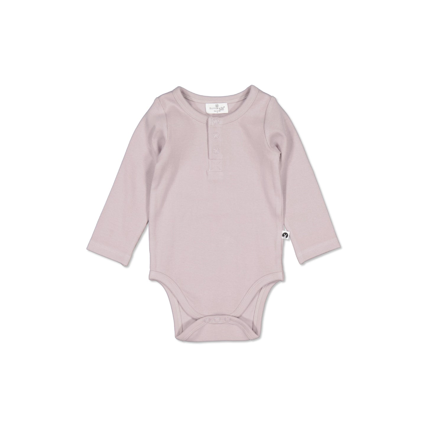 Long Sleeve Henley Rib Bodysuit