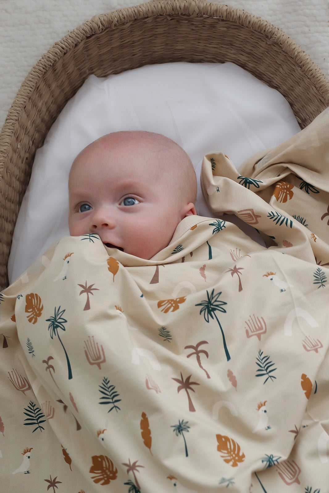 Jungle Stamp Stretchy Swaddle