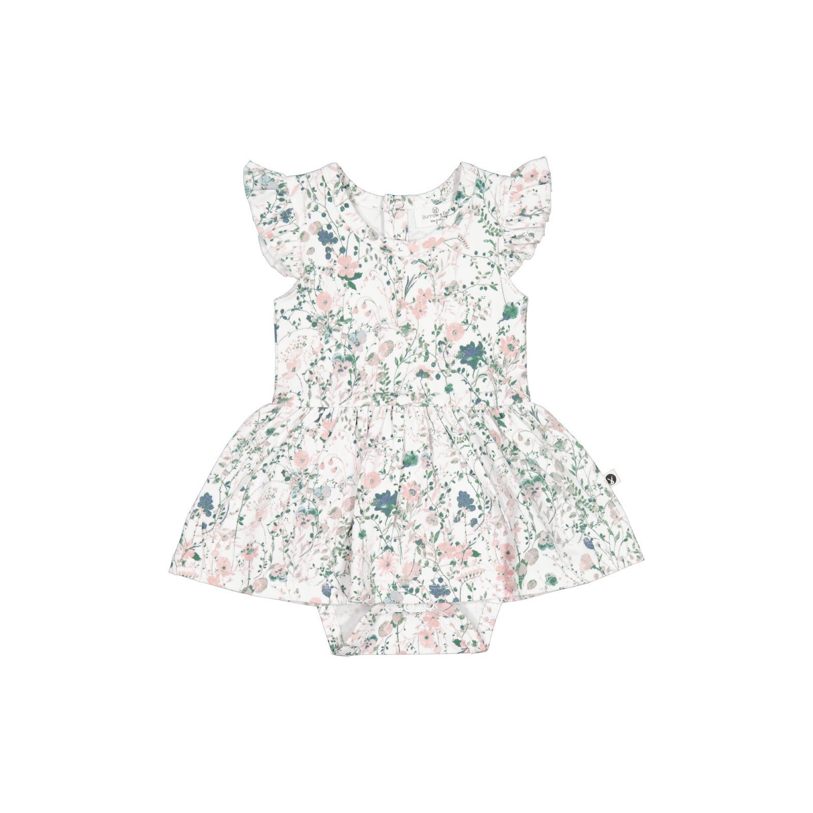 Wildflower Flutter Baby Dress, designed by Burrow and Be