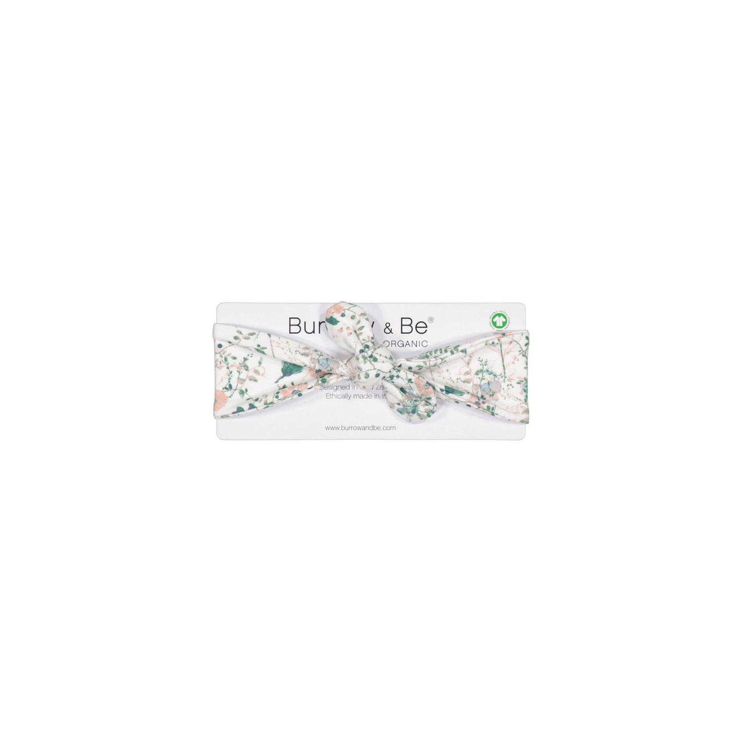 Essential Baby Headband in Wildflower print, designed by Burrow and Be